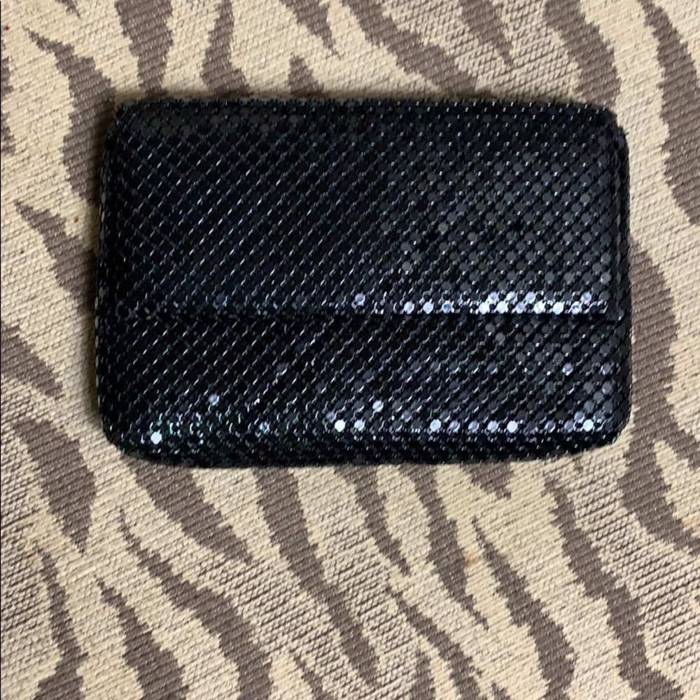 Black clutch bag